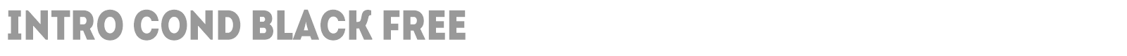 Intro Cond font preview